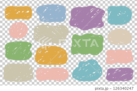 A rough and cute hand-drawn frame 126340247