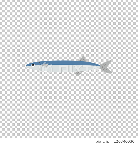 Illustration of a simple saury 126340930
