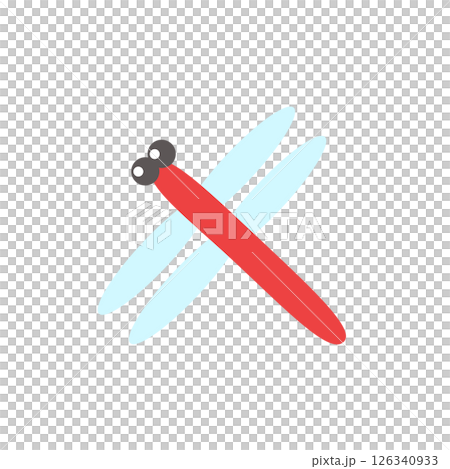 紅蜻蜓的簡單插圖 126340933