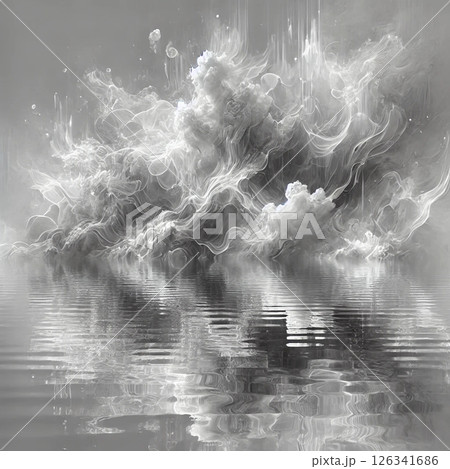Ethereal Surge: Where Water Dreams of Clouds 126341686