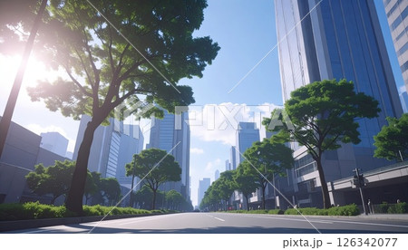 《AI画像》東京の都市風景イメージ 126342077