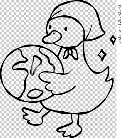 Save the Planet Goose Illustration Save the Planet Goose Illustration 126342643