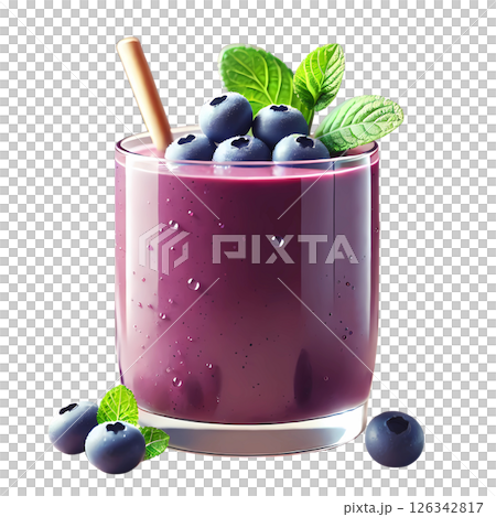 blueberry smoothie  126342817