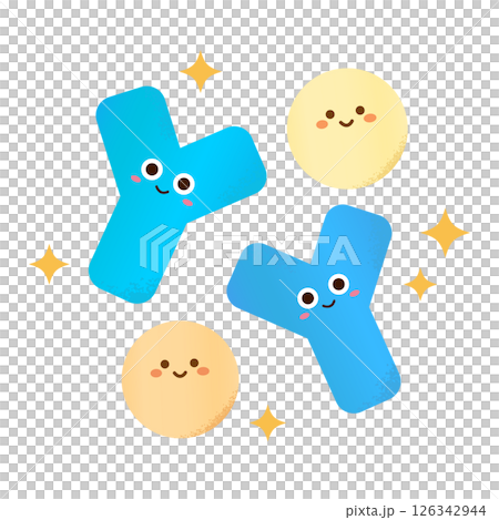 手繪可愛的雙歧桿菌插圖 126342944