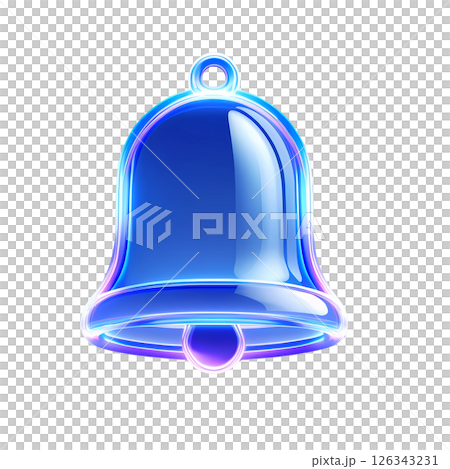 blue notification bell 126343231