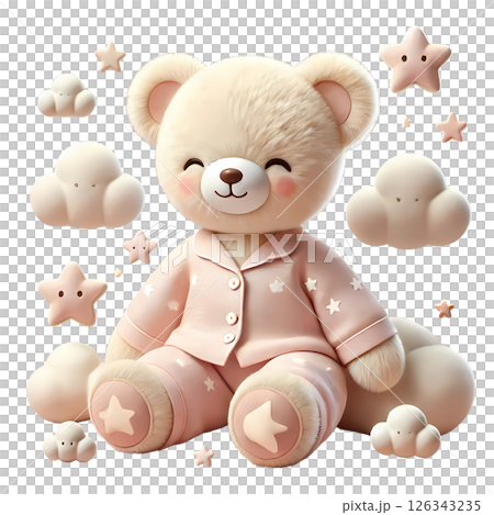 teddy bear in pajamas teddy bear in pajamas 126343235