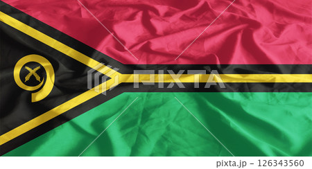 Vanuatu Flag Wind Waving Close Up Vanuatu Flag Wind Waving Close Up 126343560