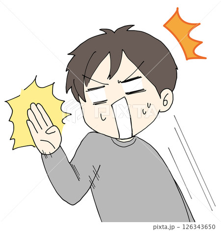 なんでやねん　漫符　男性 126343650