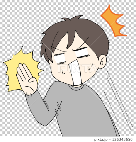 なんでやねん　漫符　男性 126343650