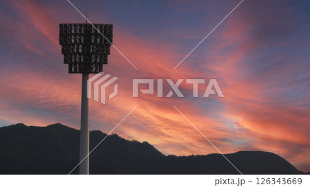 野球場の照明 野球場の照明 126343669