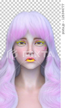 女人的臉的特寫 女人的臉的特寫 126344777