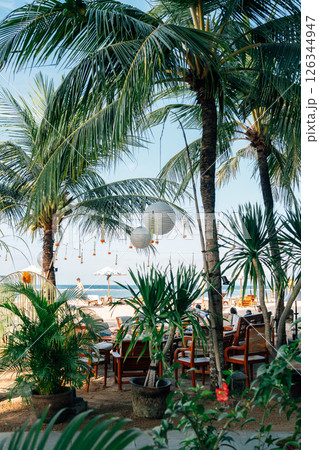 Sanur beach tropical scenery in Bali, Indonesia 126344947