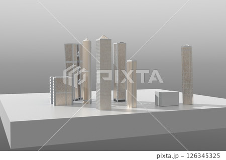 bar chart on white 126345325