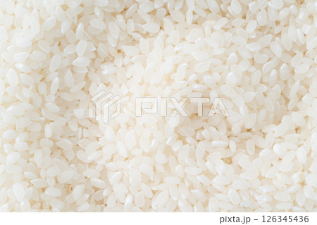 たくさんの米（白米）の背景 126345436