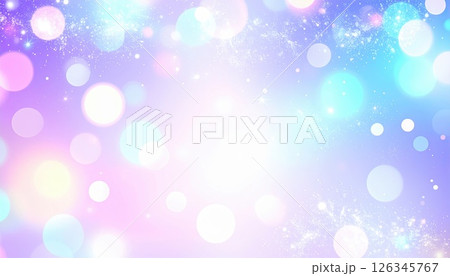 《AI画像》カラフルな光の玉ボケ 126345767