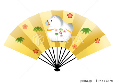 午　年賀状　縁起物　アイコン 126345876