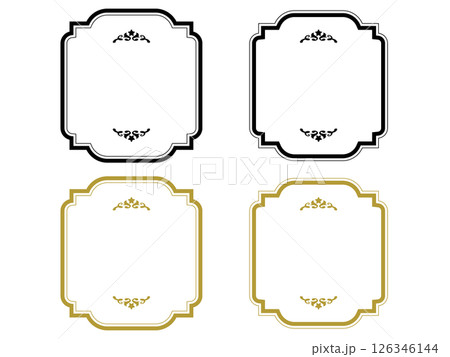 アンティークな星のフレーム〜ブラックとゴールド〜 アンティークな星のフレーム〜ブラックとゴールド〜 126346144