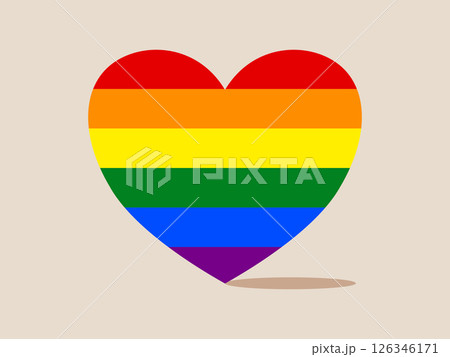 Rainbow heart pride symbol colorful LGBTQ equality love celebration happiness diversity support. vibrant rainbow heart neutral background represents LGBTQ pride love equality and diversity Rainbow heart pride symbol colorful LGBTQ equality love celebration happiness diversity support. vibrant rainbow heart neutral background represents LGBTQ pride love equality and diversity 126346171