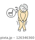 更年期で頻尿れが起こりやすい女性 126346360