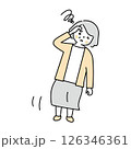 めまいでふらつく更年期の女性 126346361