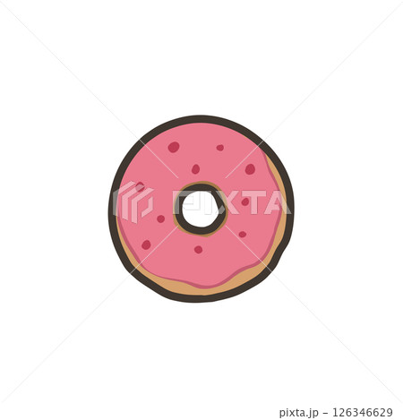 ドーナツのシンプルなイラスト ドーナツのシンプルなイラスト 126346629