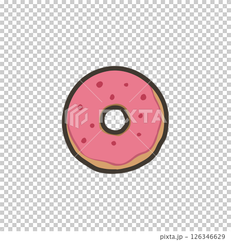 甜甜圈的簡單插圖 126346629