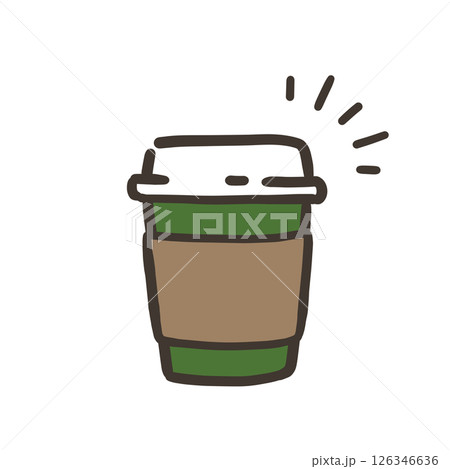 ドリンクカップのシンプルなイラスト ドリンクカップのシンプルなイラスト 126346636