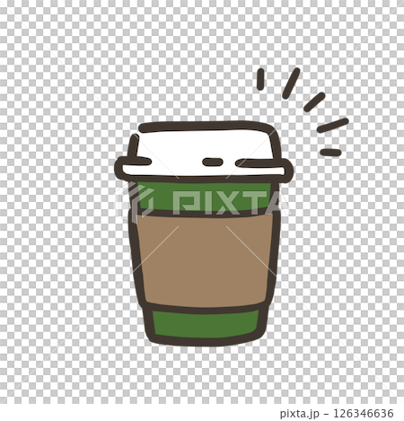 ドリンクカップのシンプルなイラスト ドリンクカップのシンプルなイラスト 126346636