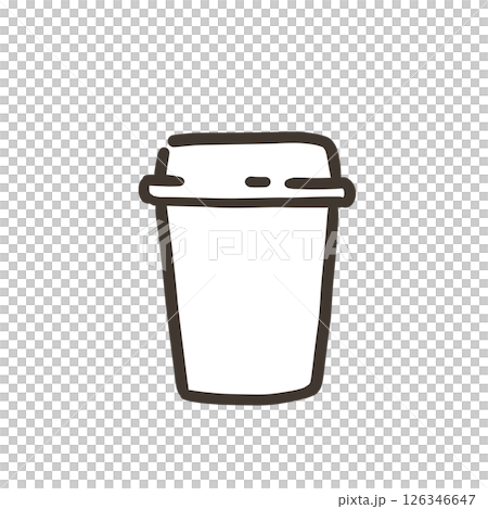 ドリンクカップのシンプルなイラスト ドリンクカップのシンプルなイラスト 126346647