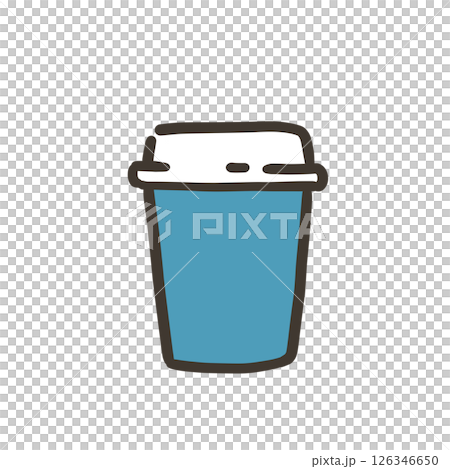 ドリンクカップのシンプルなイラスト ドリンクカップのシンプルなイラスト 126346650