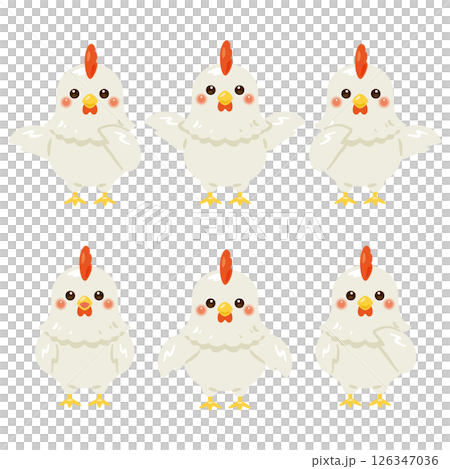 雞字符插圖集指向 126347036