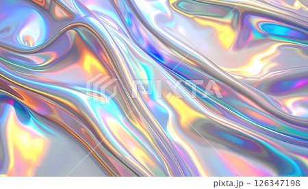 《AI画像》レインボーフィルムの背景素材 126347198