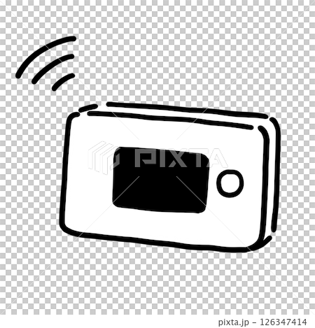 モバイルwifiルーターのシンプルなイラスト 126347414