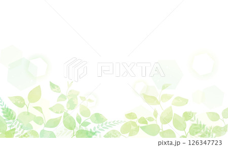 葉と光の水彩風イラスト 葉と光の水彩風イラスト 126347723