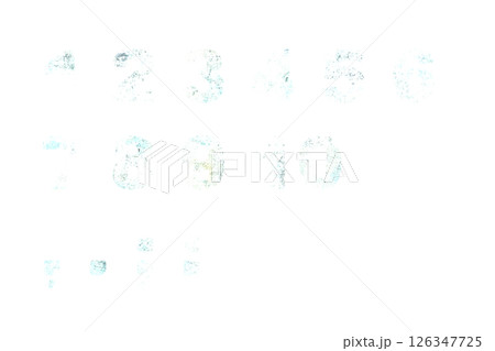 数字 1 欠けた白壁のテクスチャー 126347725