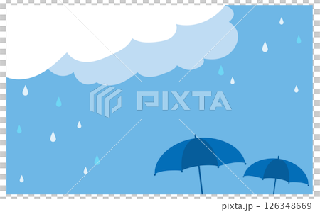 Cute rainy season background vector illustration material Cute rainy season background vector illustration material 126348669