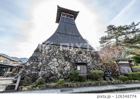 兵庫県豊岡市出石町 地域のシンボル辰鼓楼 兵庫県豊岡市出石町 地域のシンボル辰鼓楼 126348774
