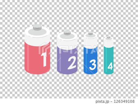 Illustration of dry battery 126349108