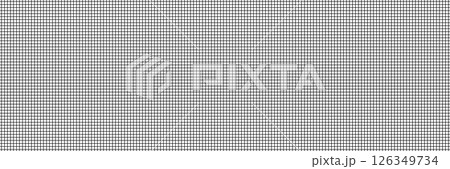 Mosquito net seamless pattern. Squared mesh texture. Fish net background. Mosquito window lace. Protection flying insect plastic mesh. Nylon grid. Vector illustration isolated on white background 126349734