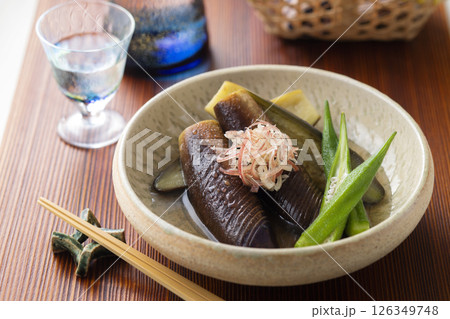 茄子の煮浸し 茄子の煮浸し 126349748