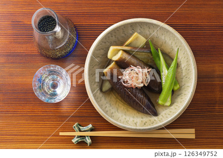 茄子の煮浸し 126349752