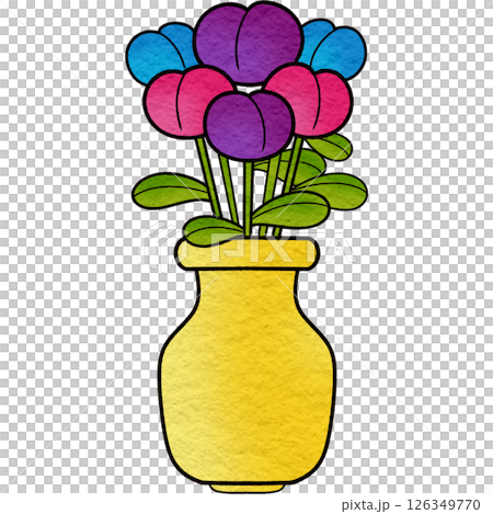 The illustration of a vase The illustration of a vase 126349770