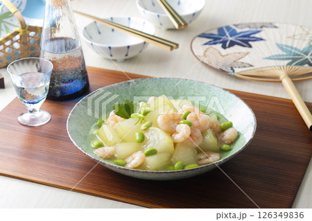 冬瓜のエビあんかけ 126349836