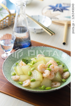 冬瓜のエビあんかけ 126349840