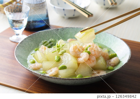 冬瓜のエビあんかけ 126349842