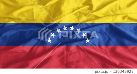 Venezuela Flag Wind Waving Close Up Venezuela Flag Wind Waving Close Up 126349925