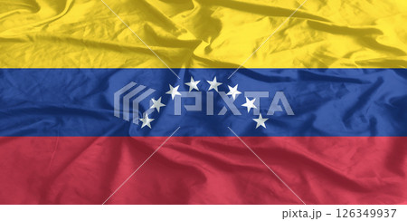 Venezuela Flag Wind Waving Close Up Venezuela Flag Wind Waving Close Up 126349937