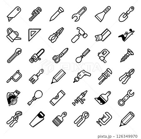 Tools Icon Tool Icons Set Tools Icon Tool Icons Set 126349970