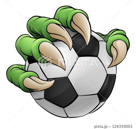 Soccer Football Ball Claw Cartoon Monster Hand Soccer Football Ball Claw Cartoon Monster Hand 126350001