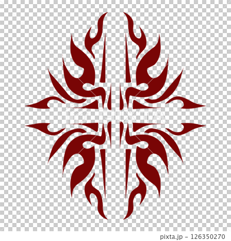 Maroon color tribal design illustration Maroon color tribal design illustration 126350270